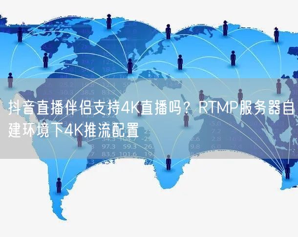 抖音直播伴侣支持4K直播吗？RTMP服务器自建环境下4K推流配置